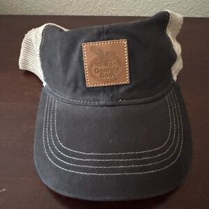 Georgia Boot Black and Tan Cap